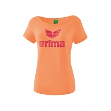 Erima Freizeit-Sportshirt Essential - Bumwolle - pfirsischorange Damen